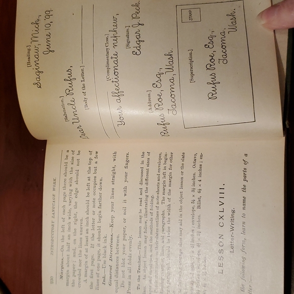 Vintage 1905 Reed's Introductory Language Work -Hardcover - Picture 12 of 12